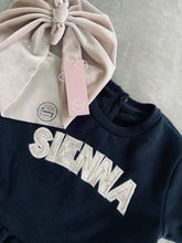 Load image into Gallery viewer, VELVET APPLIQUE DRESS