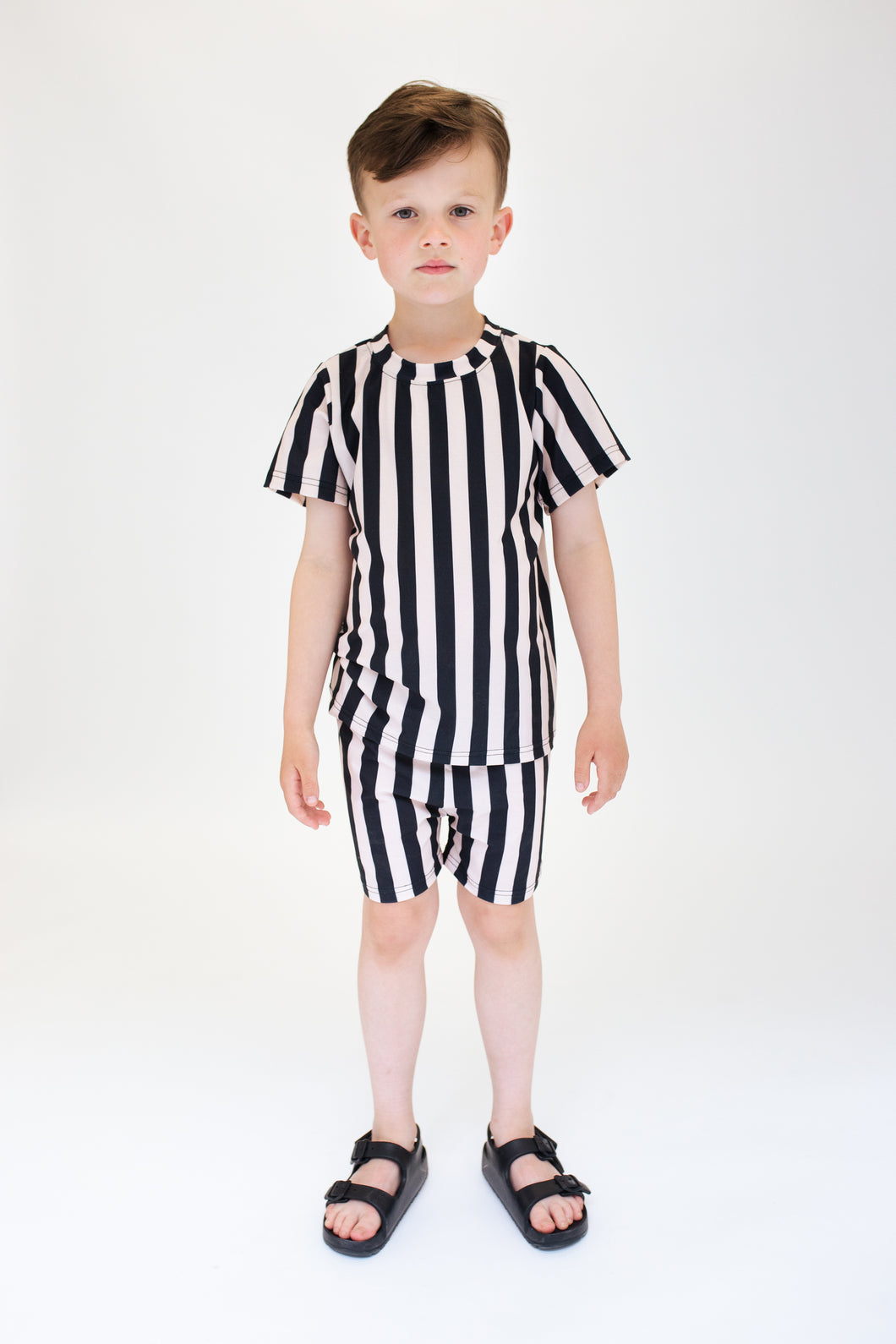 AKC EXCLUSIVE STRIPED SHORTS & TEE SET